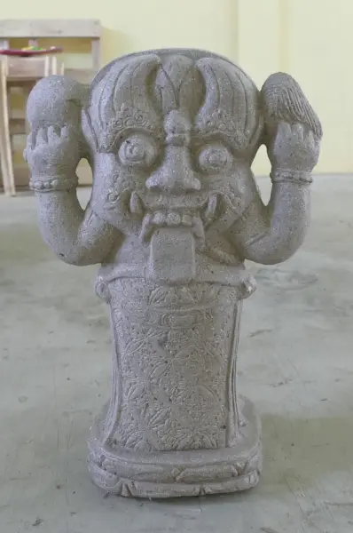 Product image 4 of the product “Standing Ganesha, 62 cm height, riverstone, stonemasony ”